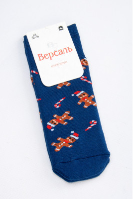 Шкарпетки жіночі новорічні махрові